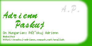 adrienn paskuj business card